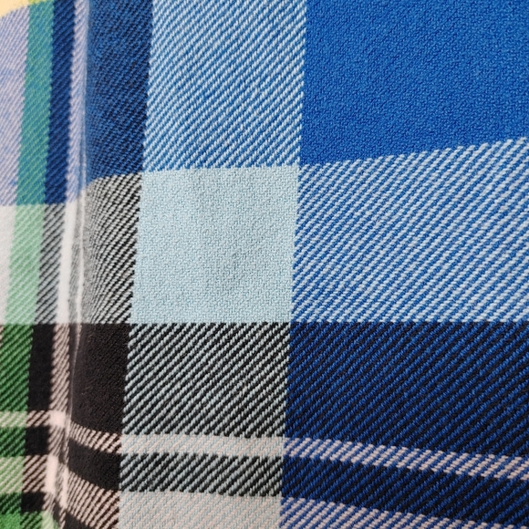 Blue plaid 💯 cotton shacket size M - Picture 5 of 9